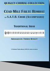 Cead Mile Failte Romhat SATB choral sheet music cover